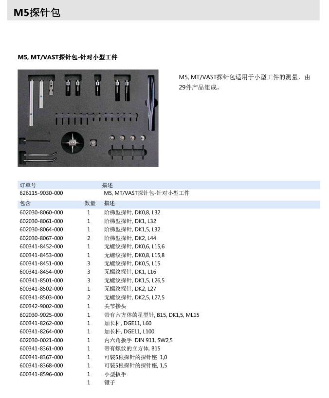 ZEISS 高品質 德國原裝進口 M5探針目錄-52